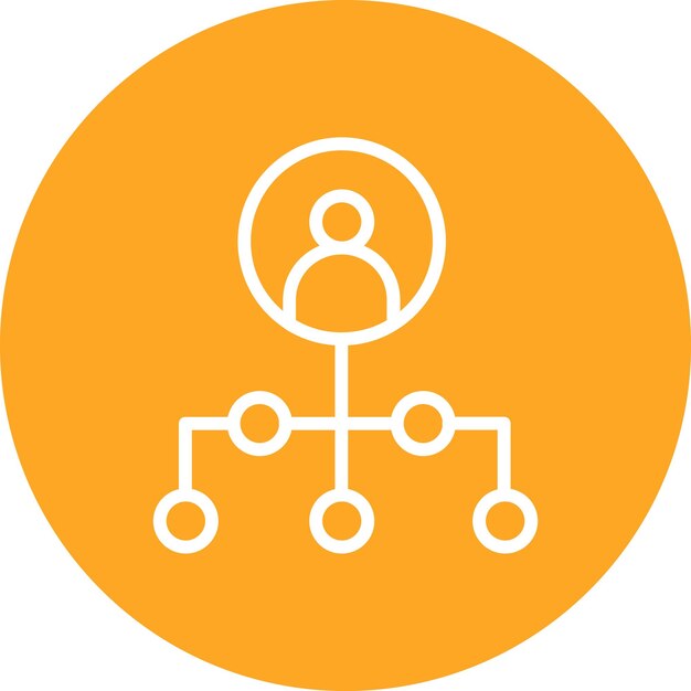 Ilustración del icono vectorial de red del conjunto de iconos de inicio de negocio