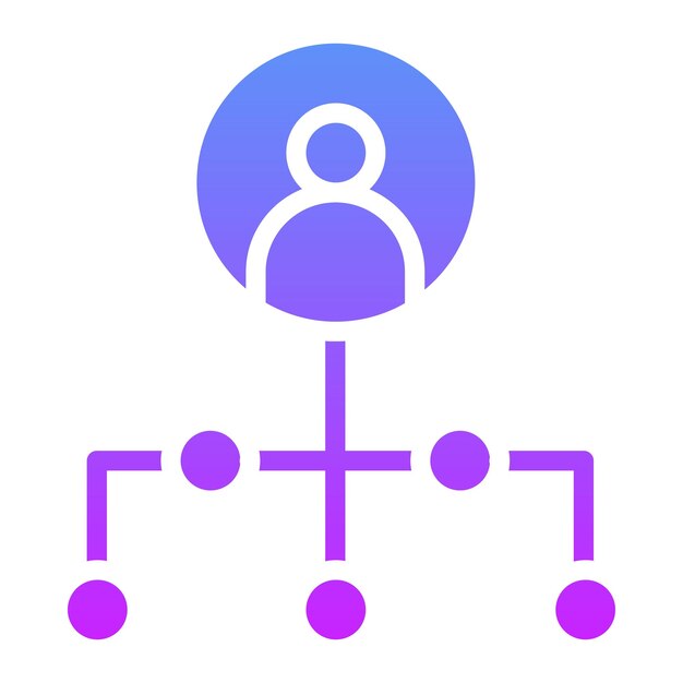 Ilustración del icono vectorial de red del conjunto de iconos de inicio de negocio