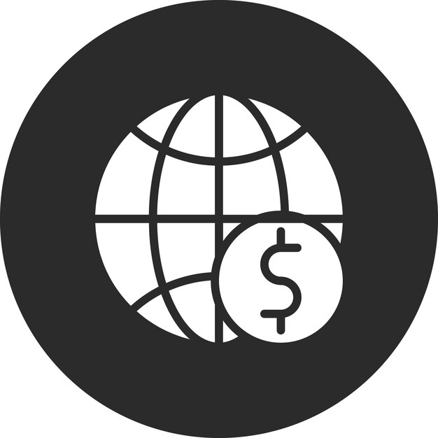 Ilustración del icono vectorial de la red de dinero del conjunto de iconos de contabilidad