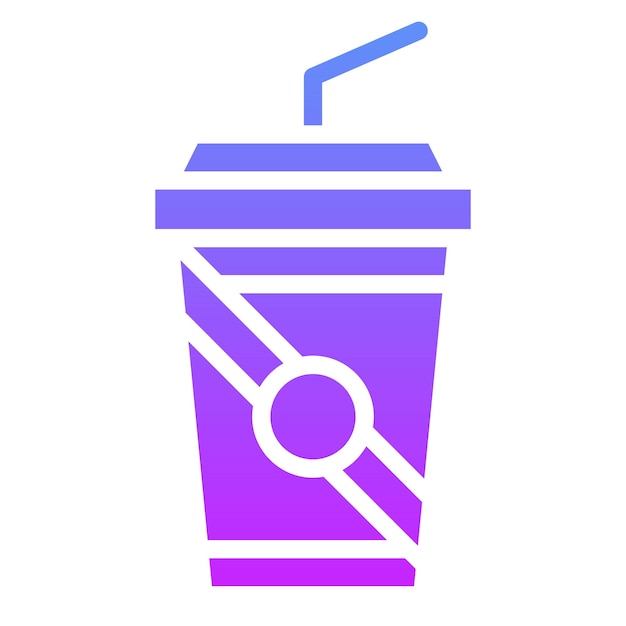 Ilustración del icono vectorial de refrescos del conjunto de iconos de Cinema