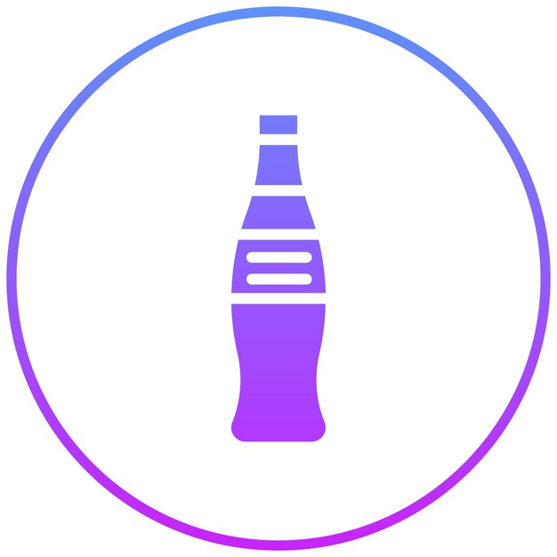 Ilustración del icono vectorial de refrescos del conjunto de iconos de entrega de alimentos