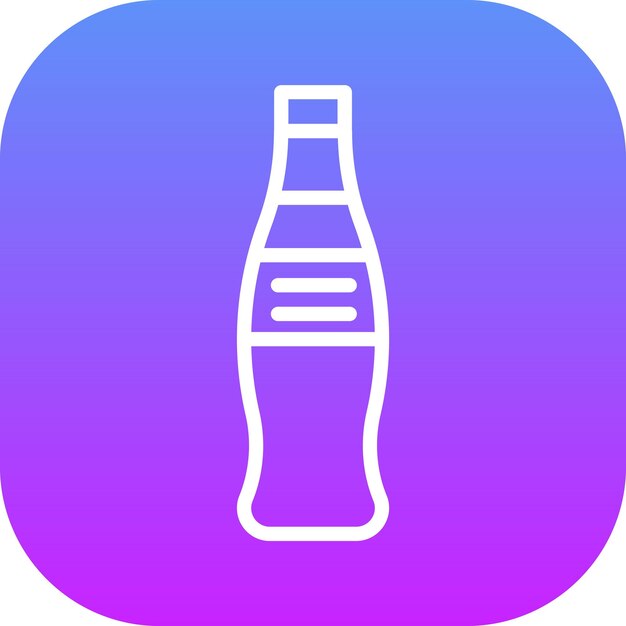 Ilustración del icono vectorial de refrescos del conjunto de iconos de entrega de alimentos