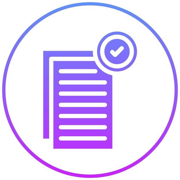 Ilustración del icono vectorial de Registros Falsificados del conjunto de iconos de Corrupción