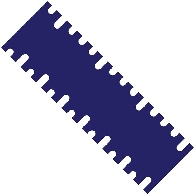 Ilustración del icono vectorial de la regla del conjunto de iconos de herramientas