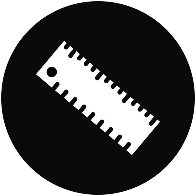 Ilustración del icono vectorial de la regla del conjunto de iconos de mejoras para el hogar