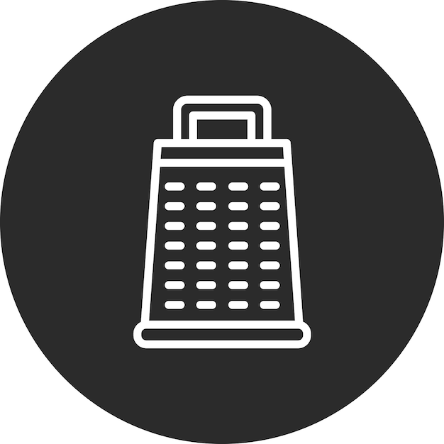 Ilustración del icono vectorial de la rejilla del conjunto de iconos del restaurante
