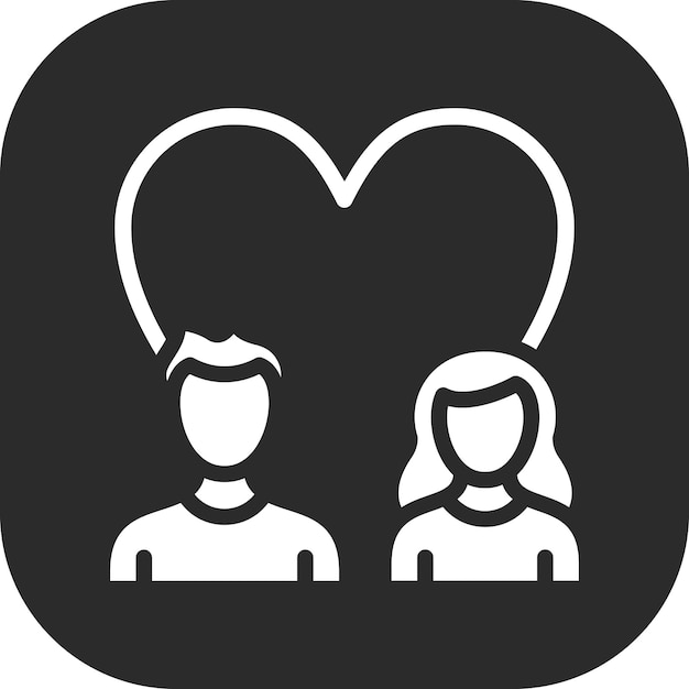 Ilustración del icono vectorial de relaciones del conjunto de iconos de habilidades para la vida
