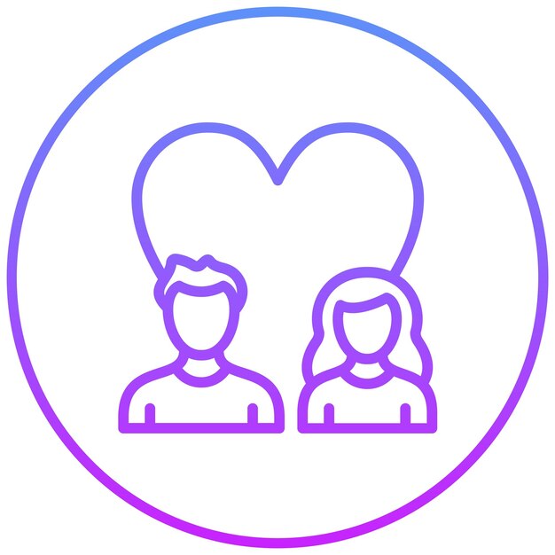Ilustración del icono vectorial de relaciones del conjunto de iconos de habilidades para la vida