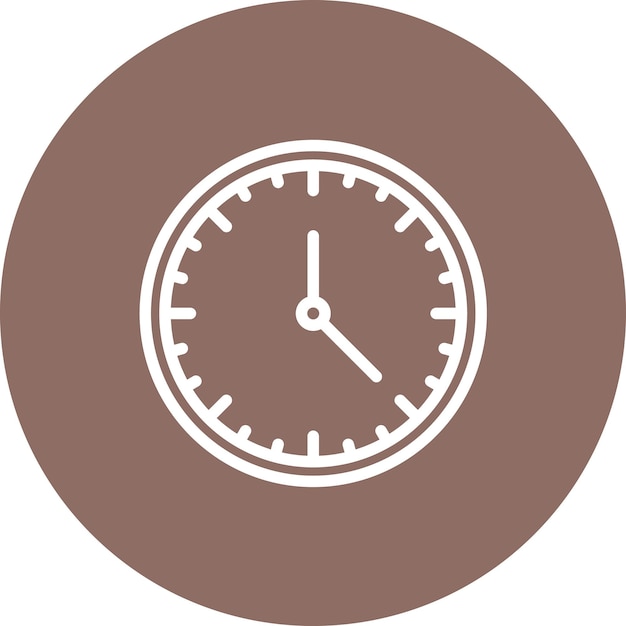 Ilustración del icono vectorial del reloj del conjunto de iconos de Ramadán