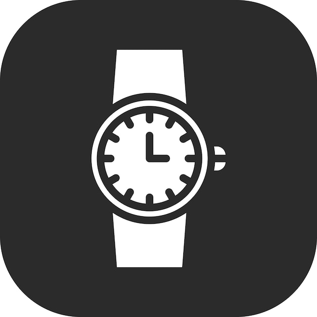 Ilustración del icono vectorial del reloj deportivo del icono del gimnasio