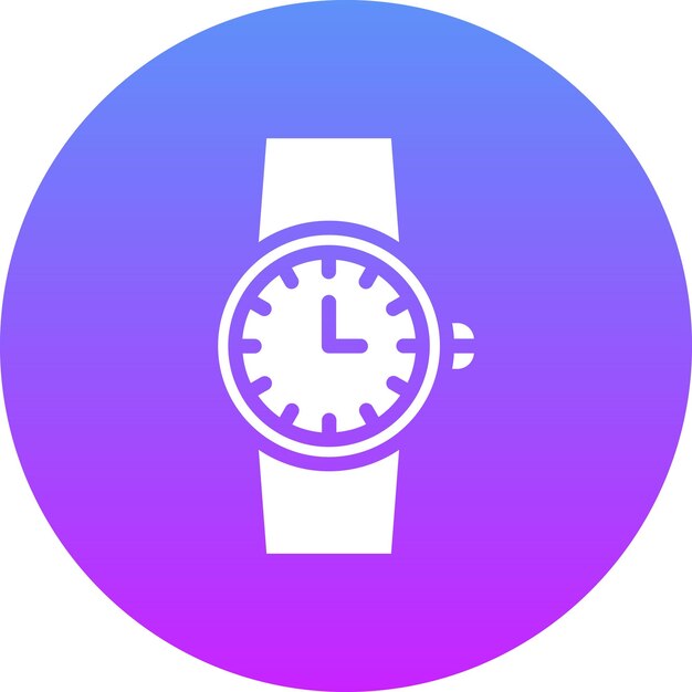 Ilustración del icono vectorial del reloj deportivo del icono del gimnasio