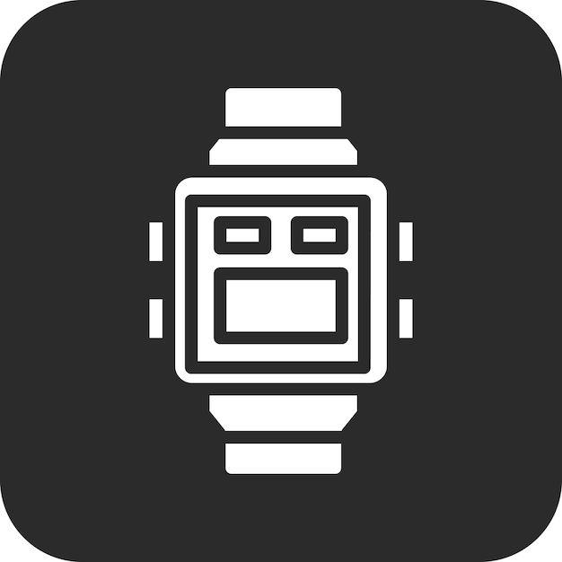 Ilustración del icono vectorial del reloj inteligente del conjunto de iconos de tecnología