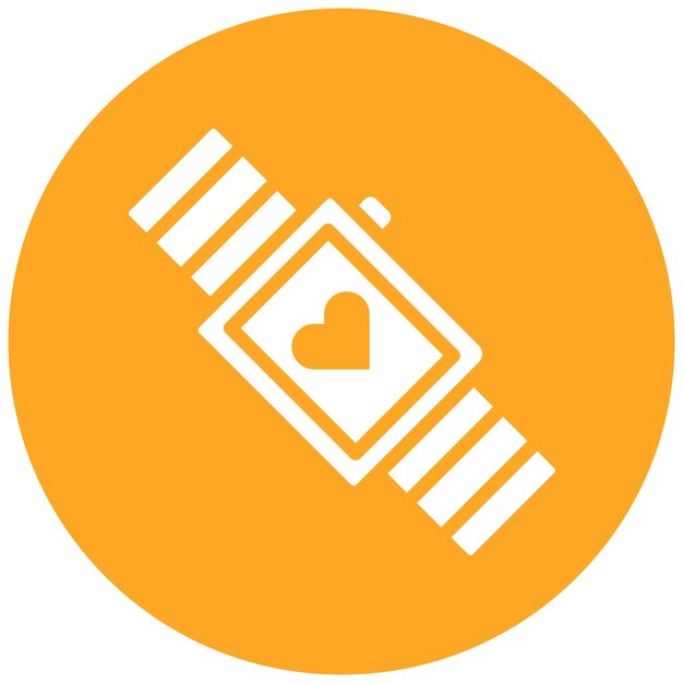 Ilustración del icono vectorial del reloj inteligente del icono de Pilates