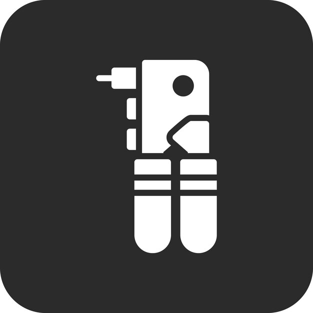 Ilustración del icono vectorial del remachador del conjunto de iconos de herramientas eléctricas