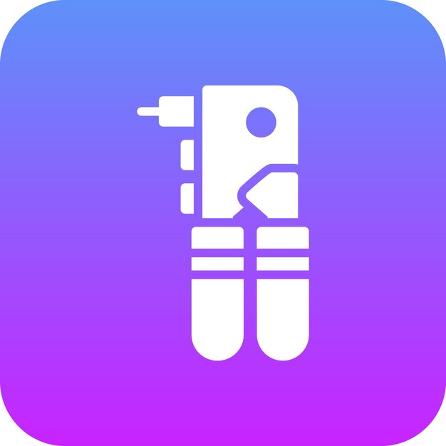 Ilustración del icono vectorial del remachador del conjunto de iconos de herramientas eléctricas