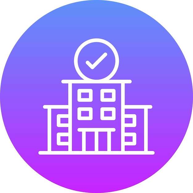 Ilustración del icono vectorial de reservas de hoteles del conjunto de iconos de gestión de hoteles