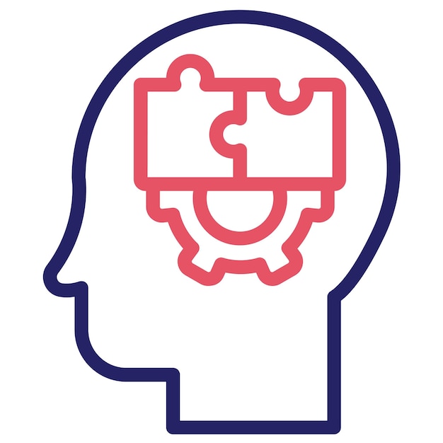 Ilustración del icono vectorial de resolución de problemas del conjunto de iconos de habilidades para la vida