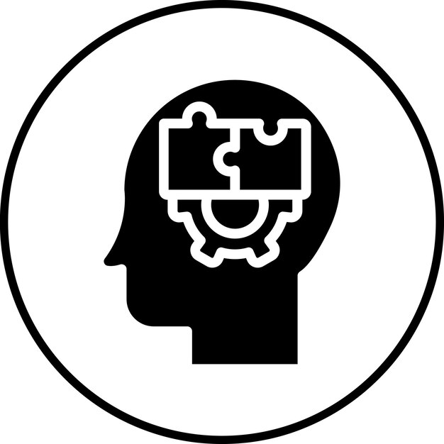Ilustración del icono vectorial de resolución de problemas del conjunto de iconos de habilidades para la vida