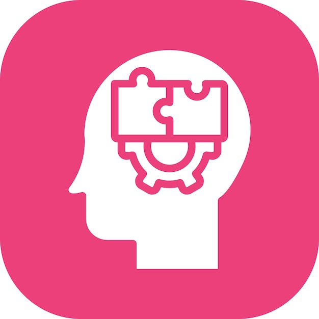 Ilustración del icono vectorial de resolución de problemas del conjunto de iconos de habilidades para la vida