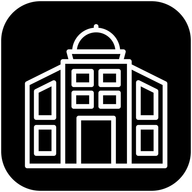 Ilustración del icono vectorial del restaurante del conjunto de iconos de catering