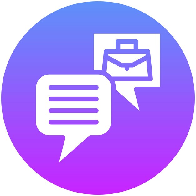 Ilustración del icono vectorial de retroalimentación del conjunto de iconos de capacitación empresarial