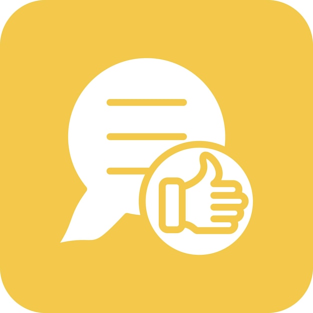 Ilustración del icono vectorial de retroalimentación del conjunto de iconos de comunicaciones