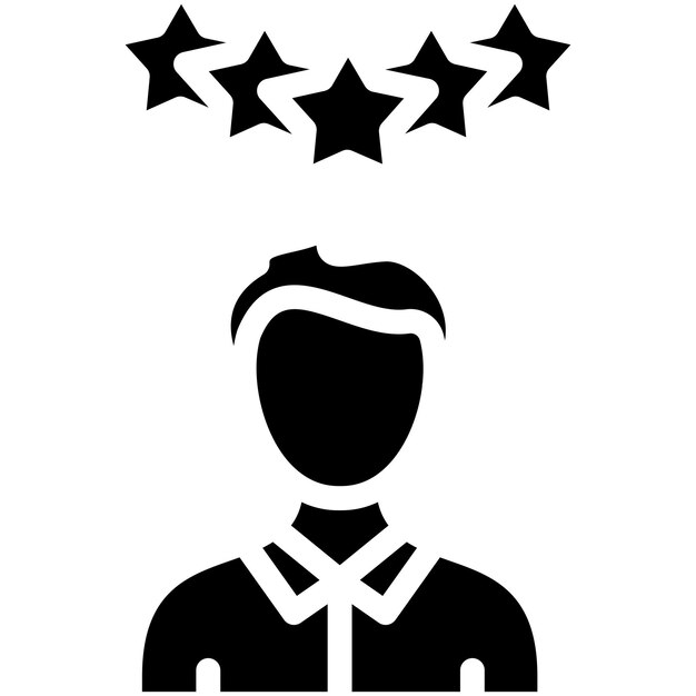 Ilustración del icono vectorial de revisión del cliente del conjunto de iconos de comercio electrónico de moda