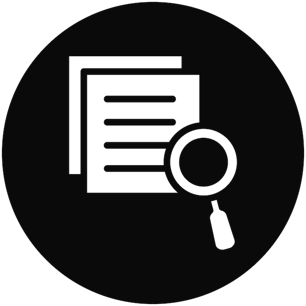Ilustración del icono vectorial de la revisión del conjunto de iconos de literatura