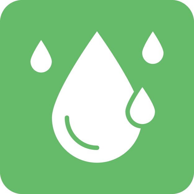 Ilustración del icono vectorial de riego del conjunto de iconos de Smart City
