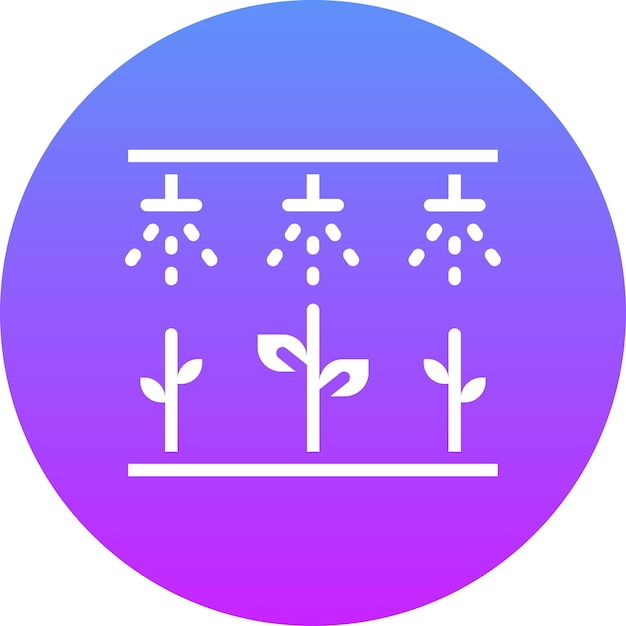 Ilustración del icono vectorial de riego del conjunto de iconos de Smart Home