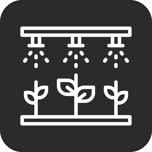 Ilustración del icono vectorial de riego del conjunto de iconos de Smart Home