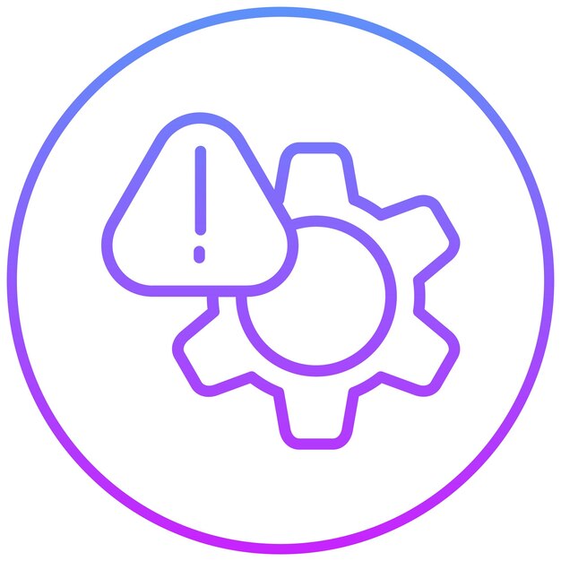 Ilustración del icono vectorial de riesgo del conjunto de iconos de liderazgo