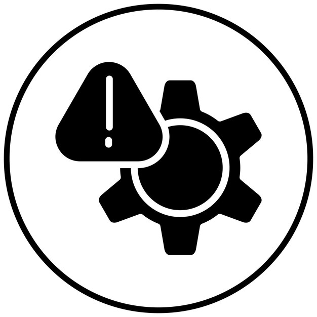 Ilustración del icono vectorial de riesgo del conjunto de iconos de liderazgo