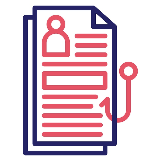 Ilustración del icono vectorial de Robar Documentos del conjunto de iconos de Seguridad Cibernética