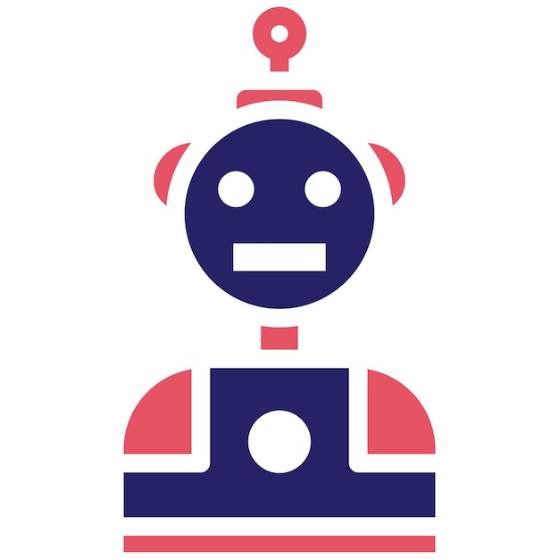 Ilustración del icono vectorial de robótica del conjunto de iconos de análisis de datos