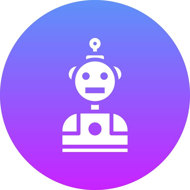 Ilustración del icono vectorial de robótica del conjunto de iconos de análisis de datos