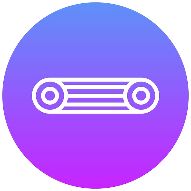 Ilustración del icono vectorial del rollo de espuma del conjunto de iconos de Pilates