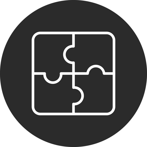 Ilustración de icono vectorial de rompecabezas del conjunto de iconos de Diplomacia