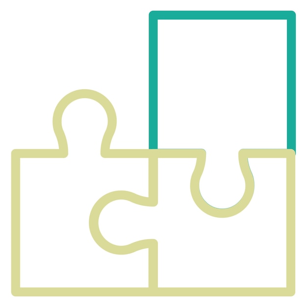 Ilustración de icono vectorial de rompecabezas del conjunto de iconos de entretenimiento