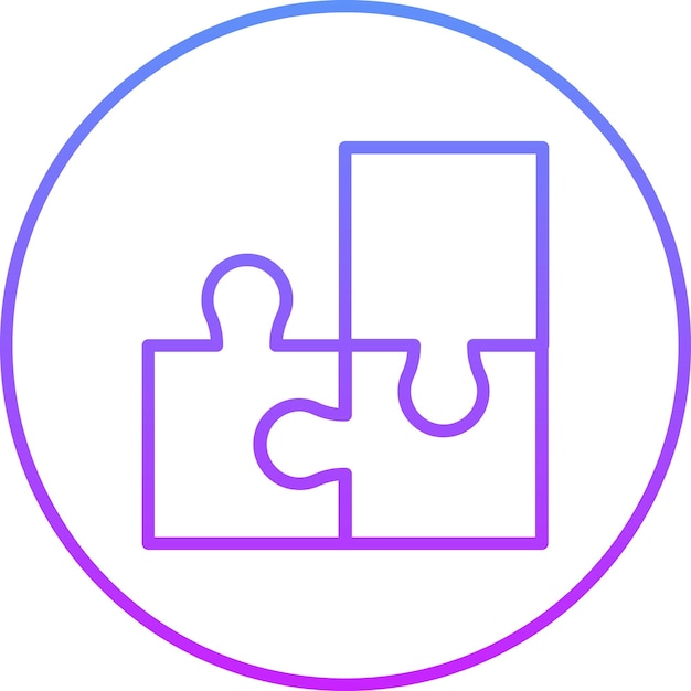 Ilustración de icono vectorial de rompecabezas del conjunto de iconos de entretenimiento