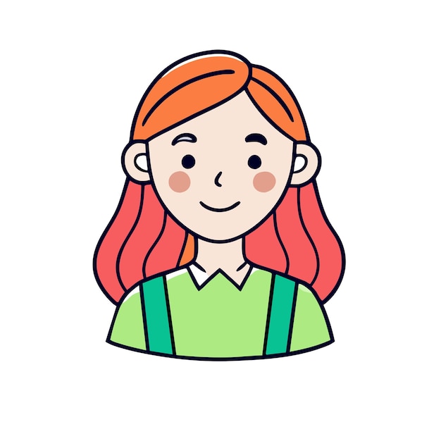 Ilustración del icono vectorial del rostro del avatar
