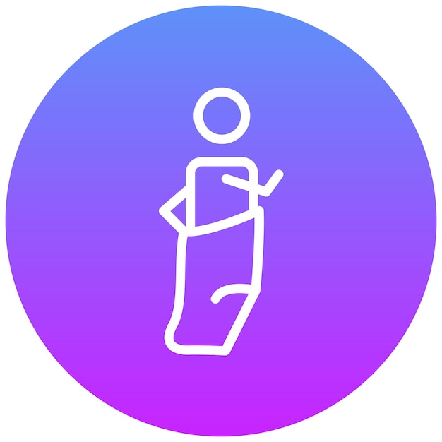 Ilustración del icono vectorial del saco de salto del iconset de Festa Junina