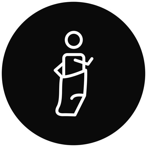 Ilustración del icono vectorial del saco de salto del iconset de Festa Junina