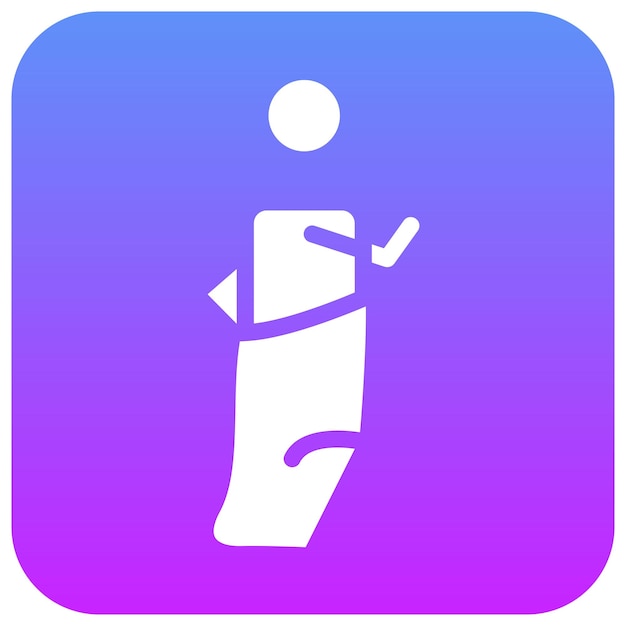 Ilustración del icono vectorial del saco de salto del iconset de Festa Junina