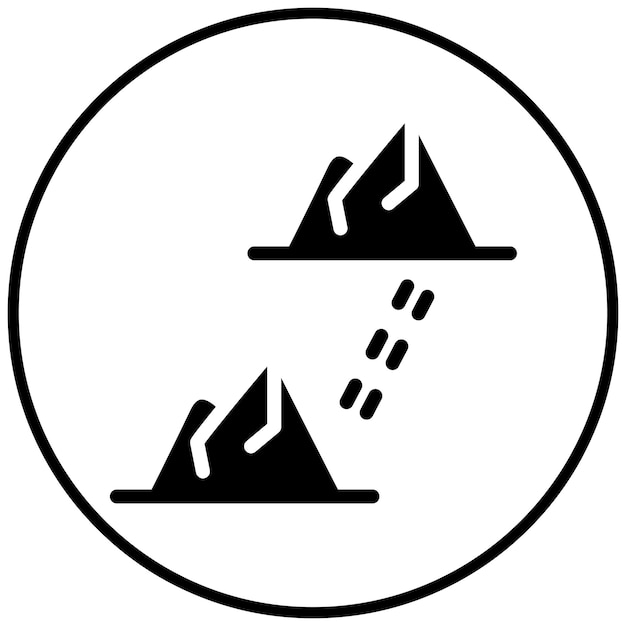 Ilustración del icono vectorial de Safa y Marwa del conjunto de iconos de la peregrinación del Hajj