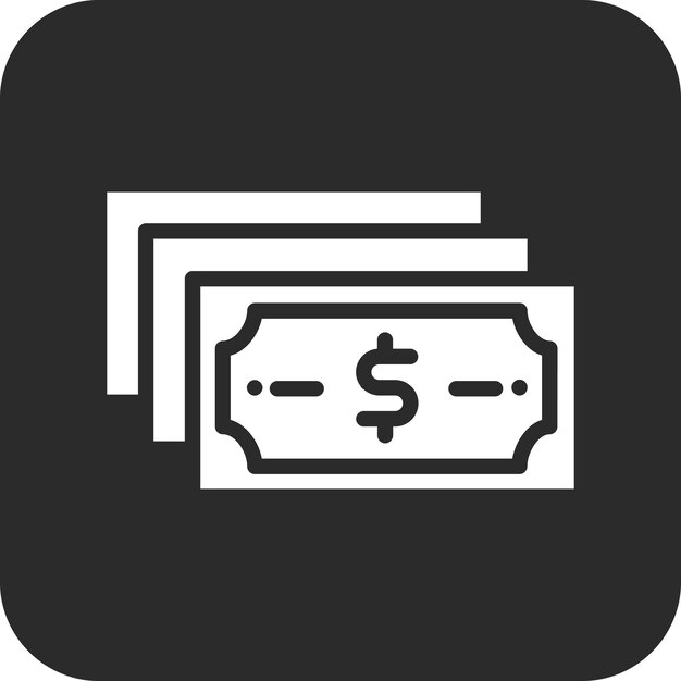 Ilustración del icono vectorial de salarios del conjunto de iconos de banca y finanzas
