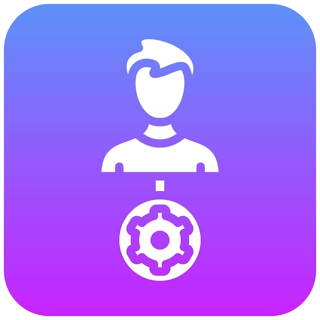 Ilustración del icono vectorial de salida del conjunto de iconos de recursos humanos