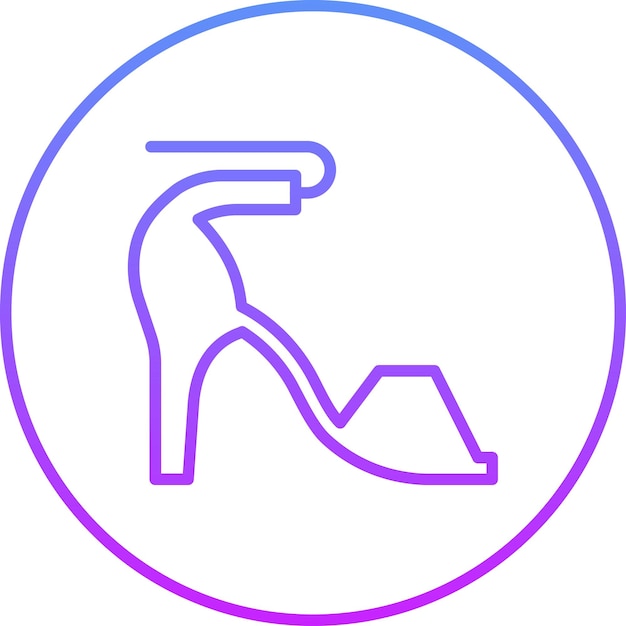 Ilustración del icono vectorial de sandalias del conjunto de iconos de ropa