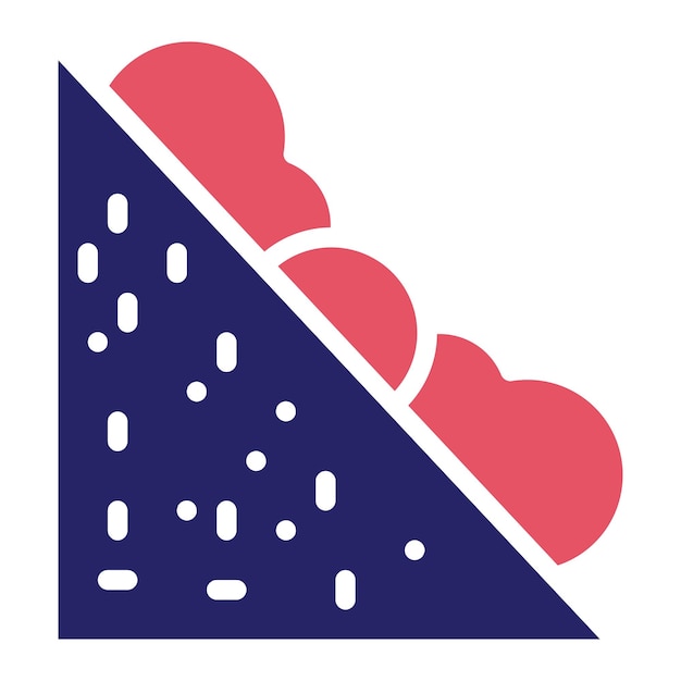 Ilustración del icono vectorial de sándwich del conjunto de iconos de la mañana y el desayuno