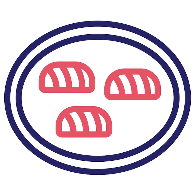 Ilustración del icono vectorial de Sarma del conjunto de iconos de World Cuisine